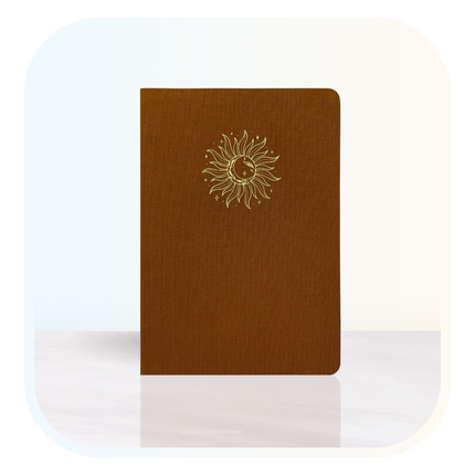 Celestial Ochre Linen Hardcover Journal