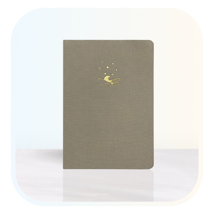 Rising Sky Ivory Linen Hardcover Journal