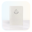 White Crystal Dotted Hardcover Journal