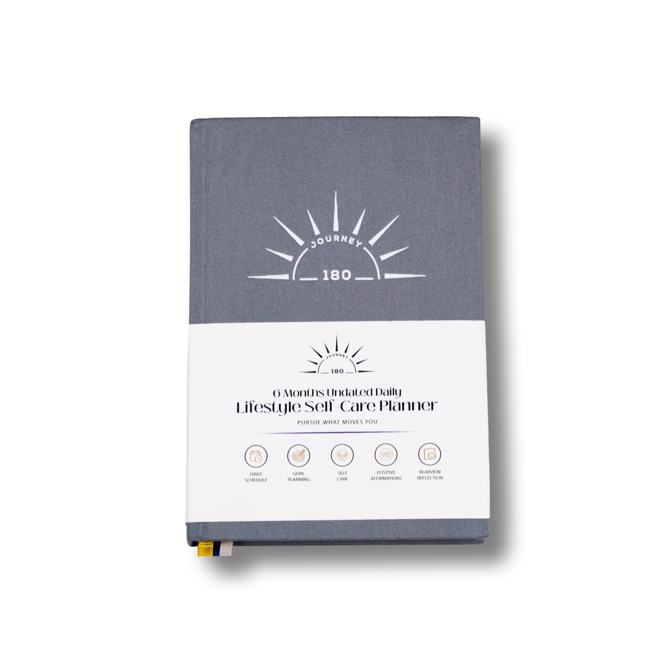 Undated Lifestyle Self Care Planner (Gray)